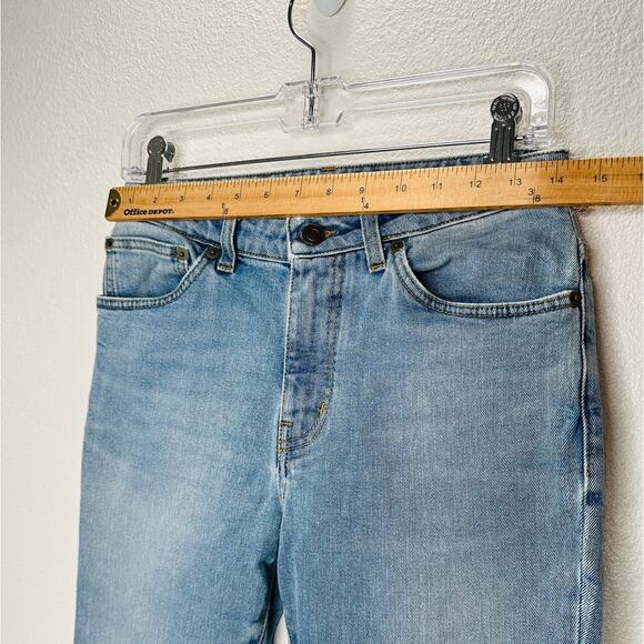 Saint Laurent Medium Light Blue Distressed Knee Slim Skinny Jeans 29 - Picture 10 of 12